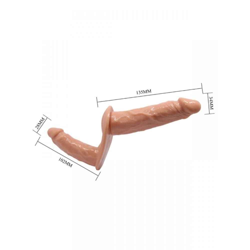 Çift Taraflı Belden Bağlamalı Strapon Penis